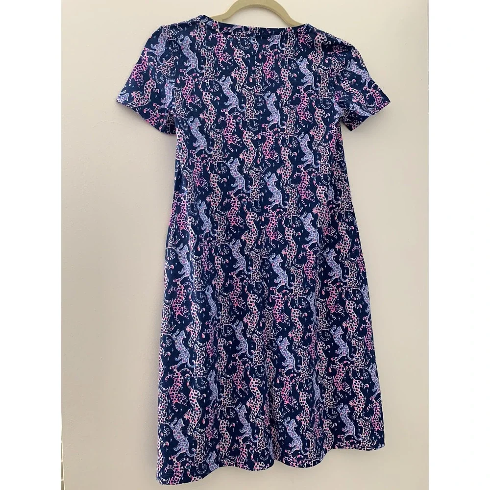 Lilly Pulitzer XX Small  Jodee Dress Oyster Bay Navy On The Catwalk